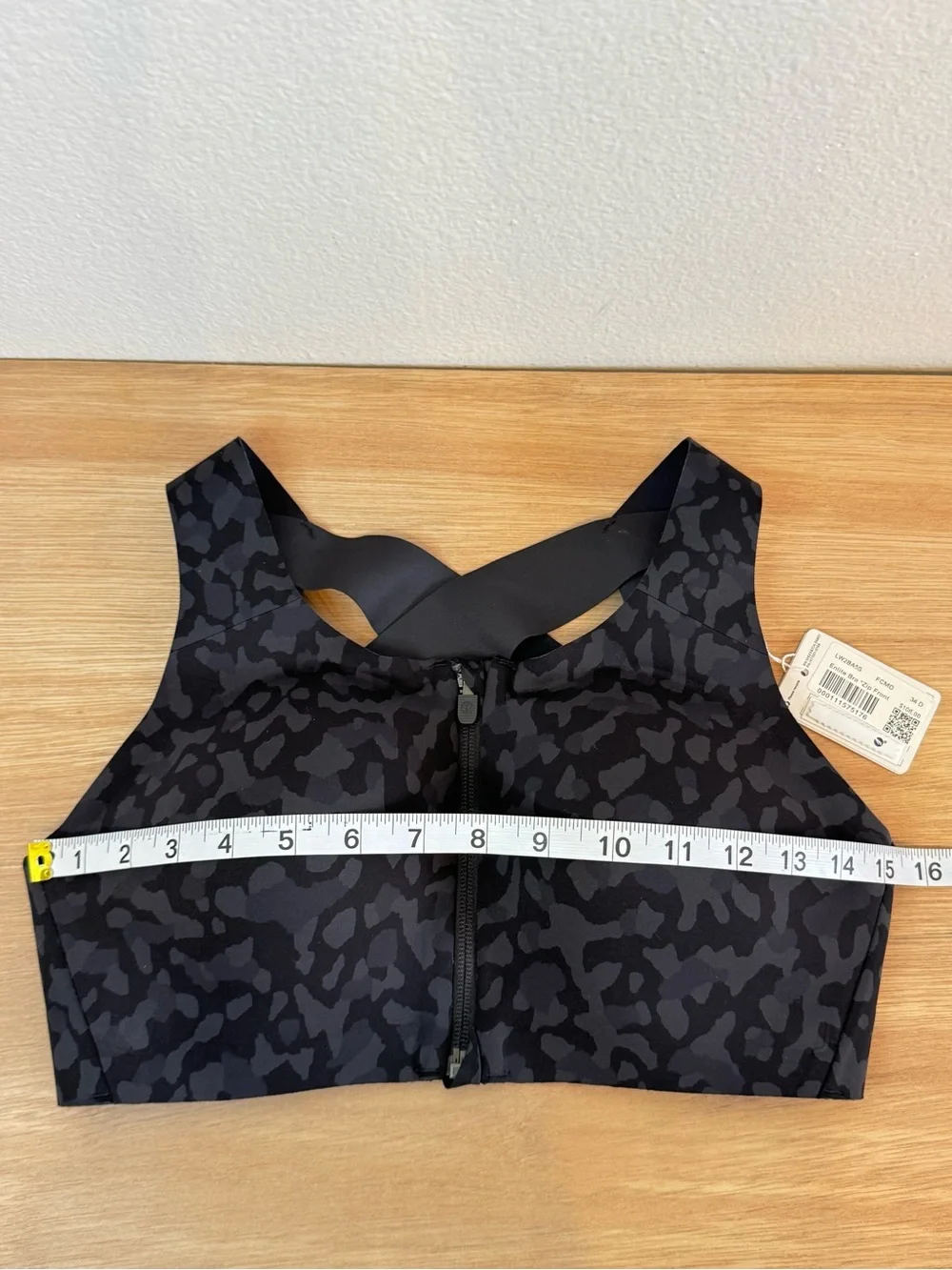Lululemon Enlite Bra Zip Front Camo High Support 34D